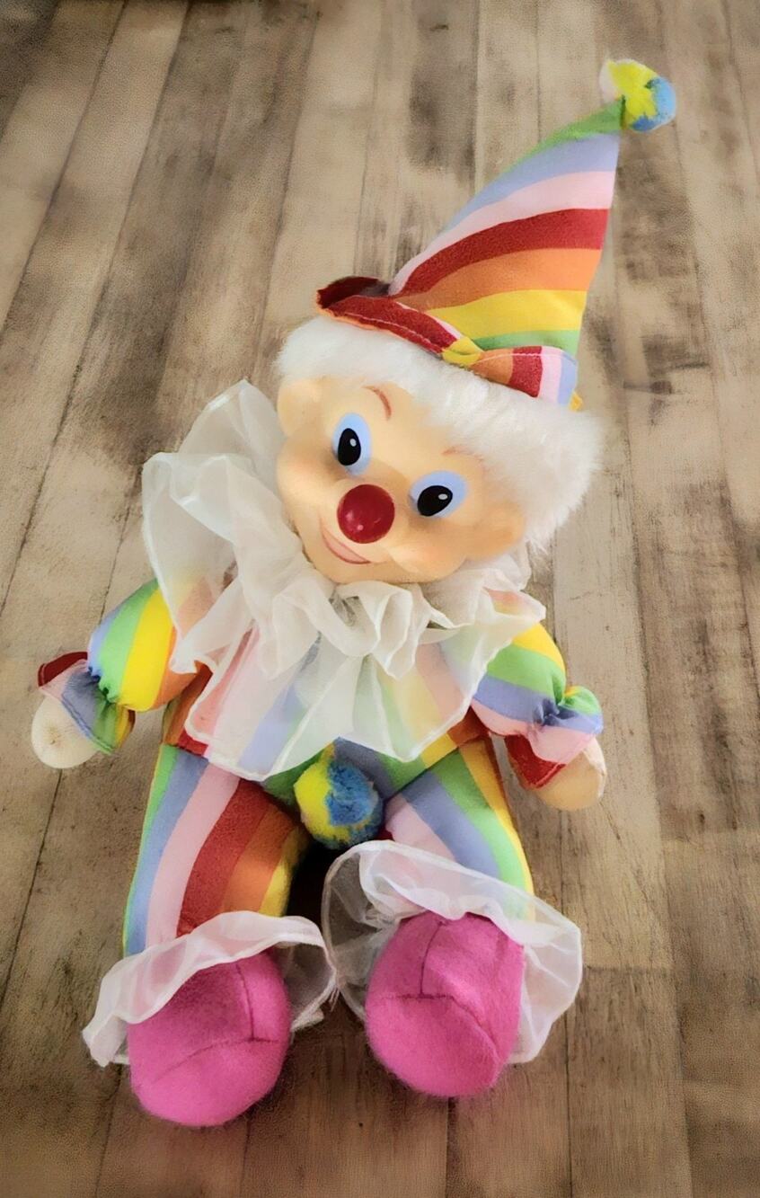 Vintage Sankyo Japan Musical Clown Doll plays Send In The Clowns Head Moves EUC